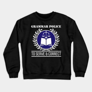 Grammar Police Crewneck Sweatshirt